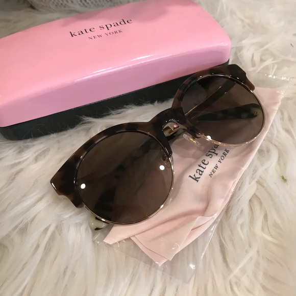 New Kate spade kaileen 52mm clubmaster brown sunglasses - Picture 8 of 8